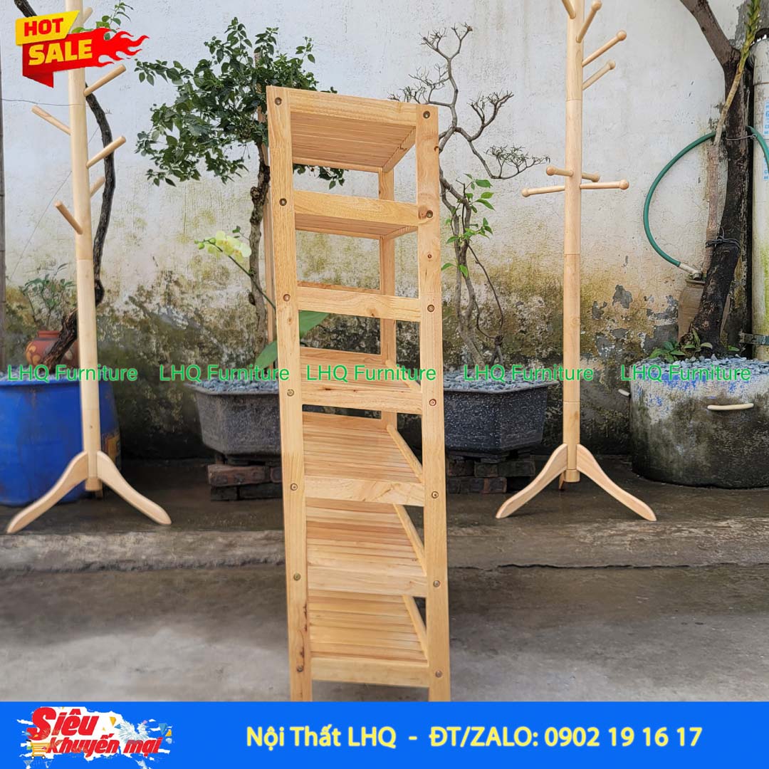 Kệ Để Giày Dép Gỗ 7 Tầng Rộng 80cm | Nội Thất LHQ