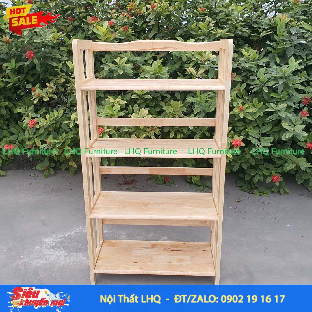 Kệ Sách Gỗ 4 Tầng Rộng 65cm – Giải Pháp Lưu Trữ Hiện Đại, Bền Đẹp Cho Gia Đình