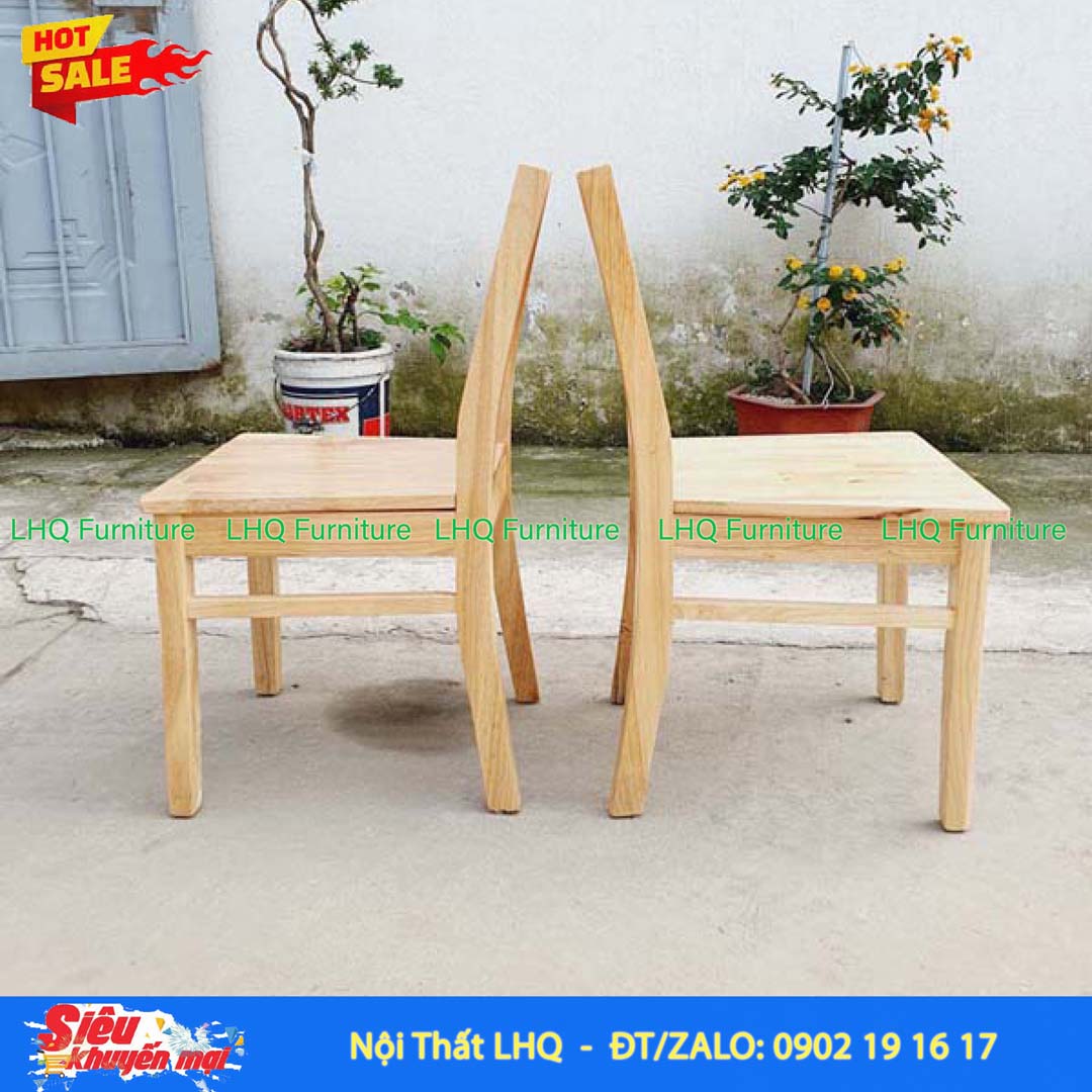 Ghế Cafe Cherry Gỗ Cao Su – Thanh Lịch, Chắc Chắn Cho Mọi Không Gian