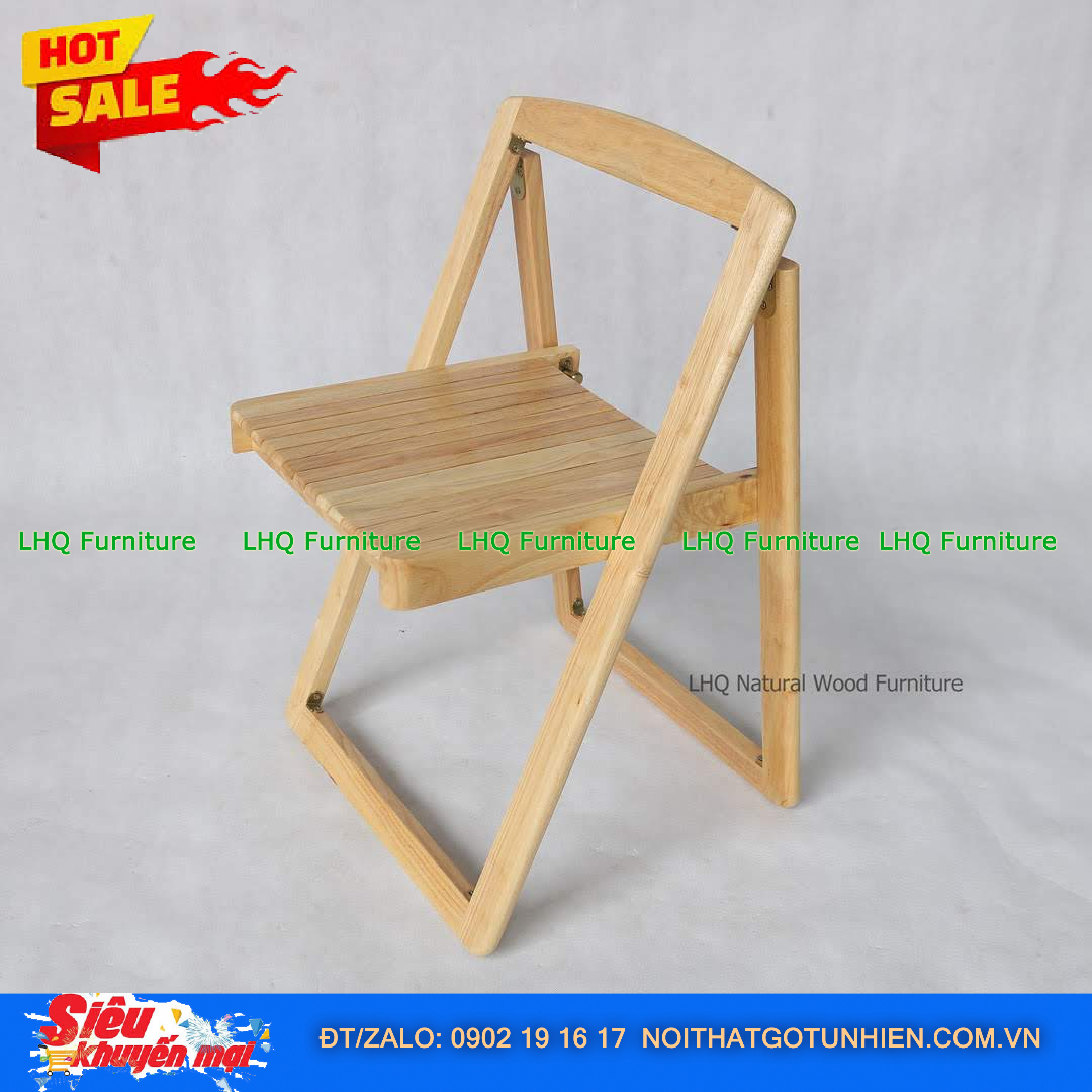 Ghế Gấp Gỗ Cao Su – Gấp Gọn Tiện Lợi, Bền Đẹp Cho Mọi Không Gian