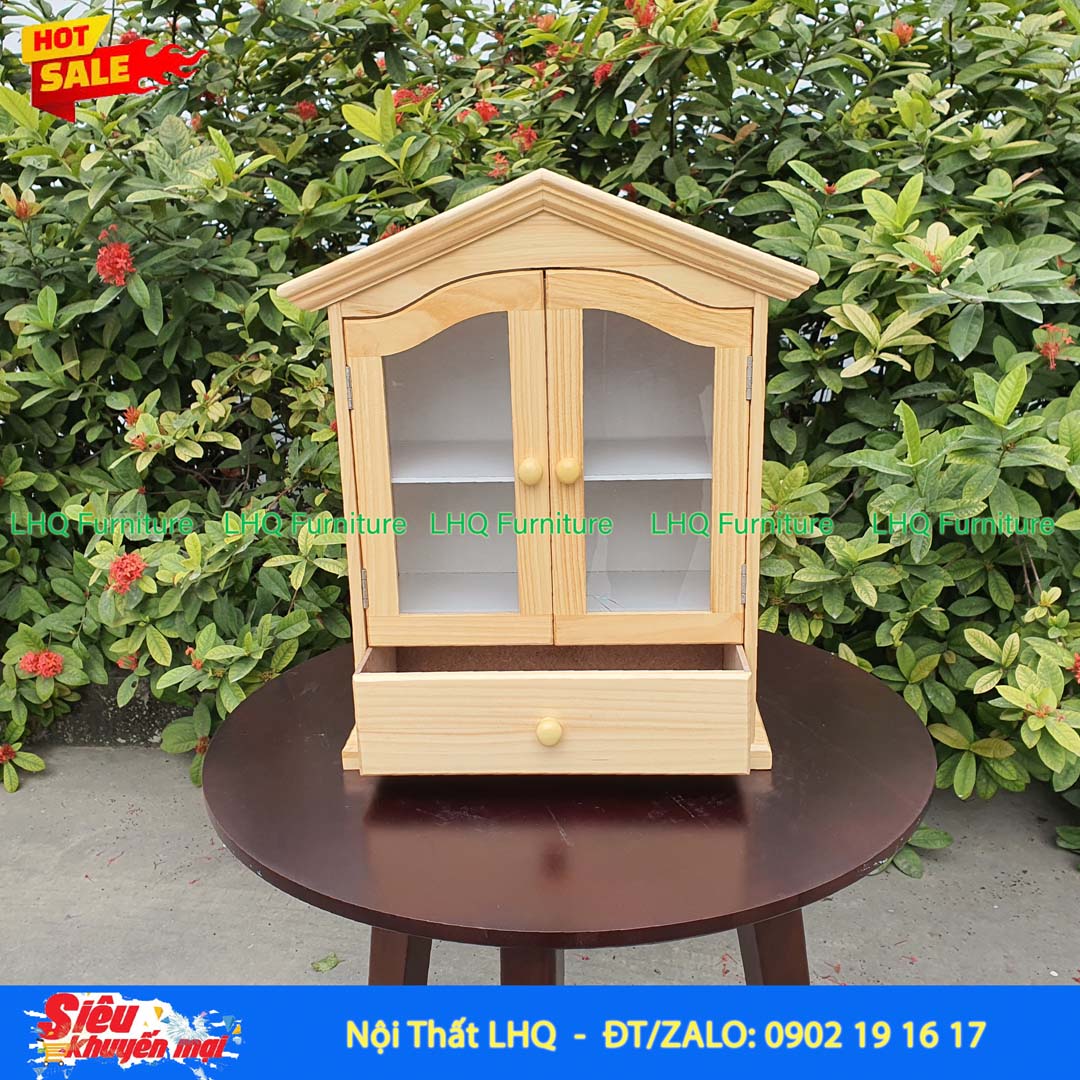 Tủ thuốc gia đình, Mái chéo có hộc, Hoàn thiện kỹ