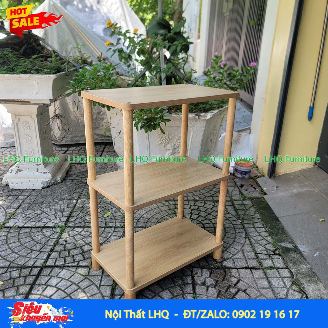 Kệ trang trí 3 tầng 50x30x70cm – Gọn đẹp, đa năng