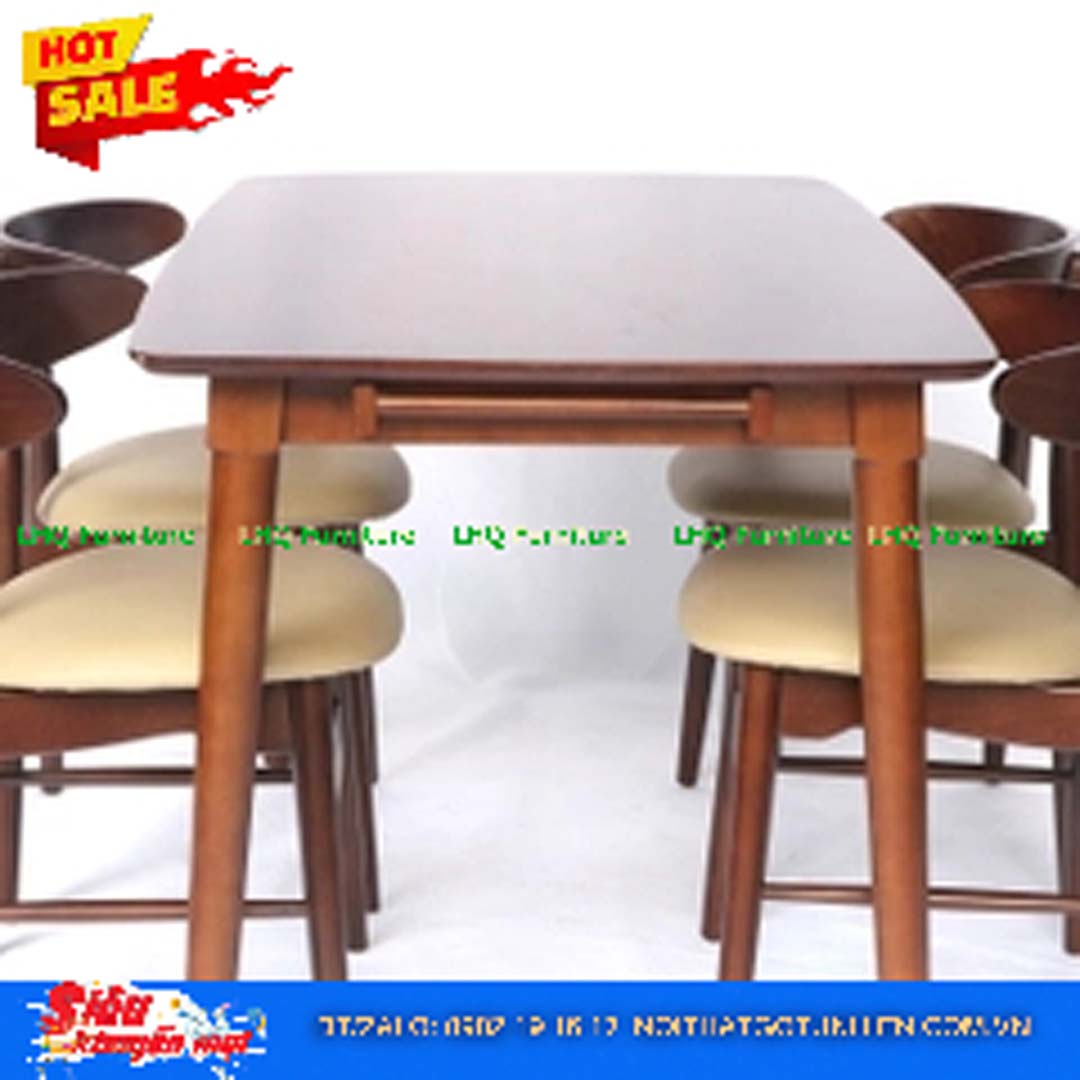 Bộ bàn ghế ăn Vầng Trăng 4 ghế