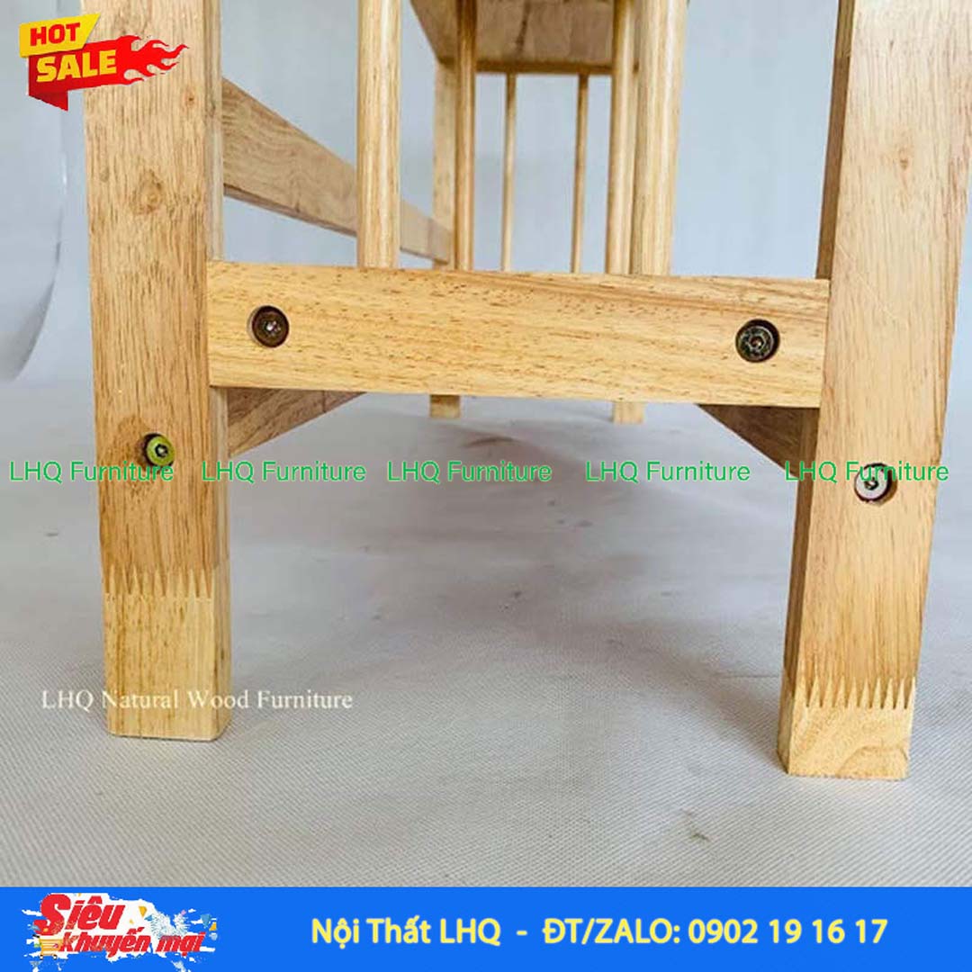 Kệ Sách Gỗ 3 Tầng Rộng 1m2 – Kệ Gỗ Cao Su Tự Nhiên Cao Cấp, Không Gian Lưu Trữ Rộng Rãi