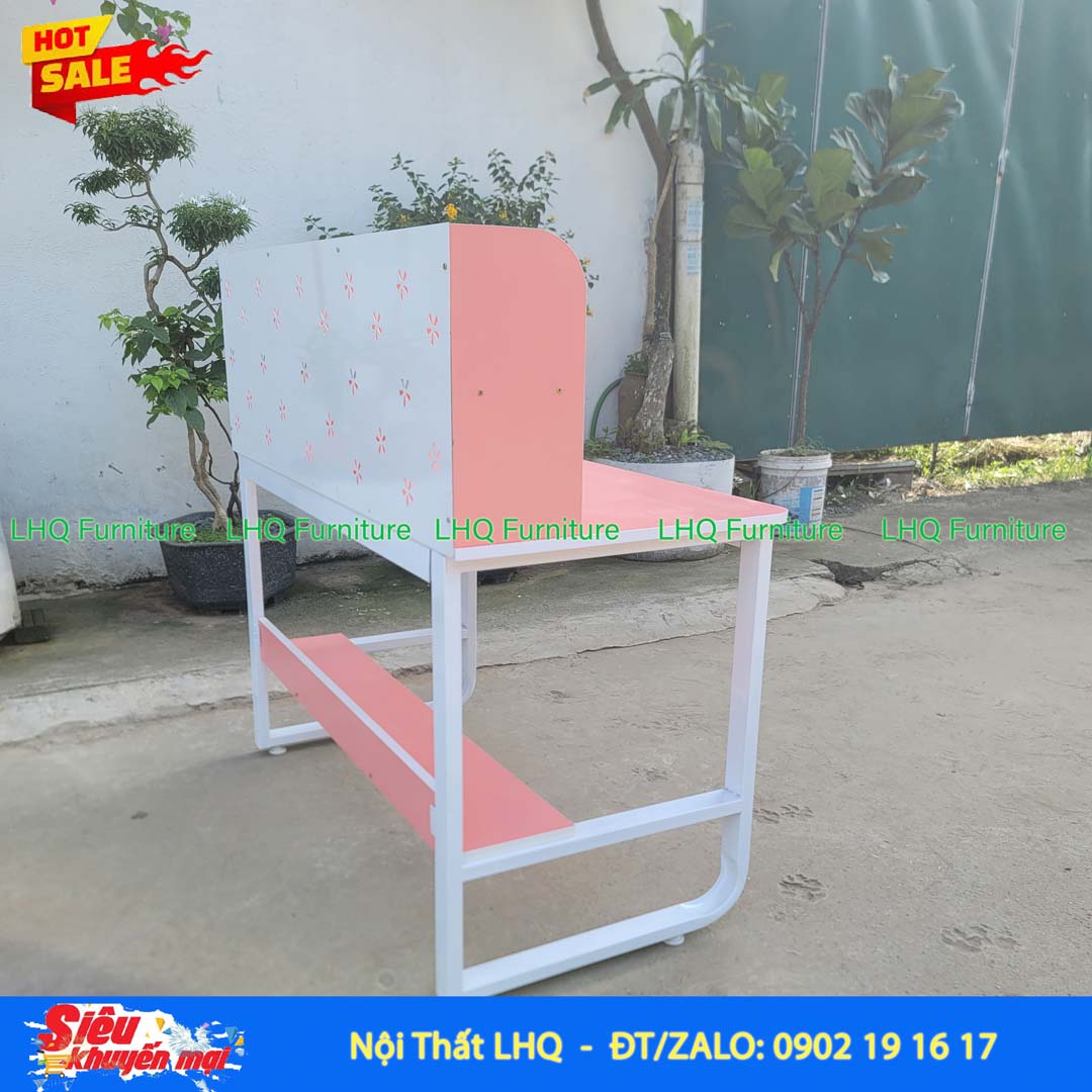 Bàn Giá Sách U Thấp 1m MDF Khung Sắt | Nội Thất LHQ