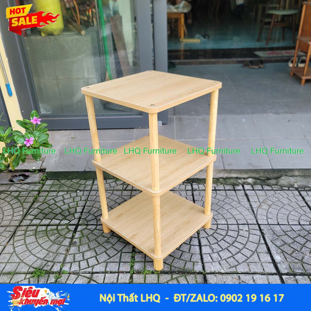 Kệ trang trí vuông 3 tầng 40x40cm – Tăng không gian trưng bày, tối ưu diện tích