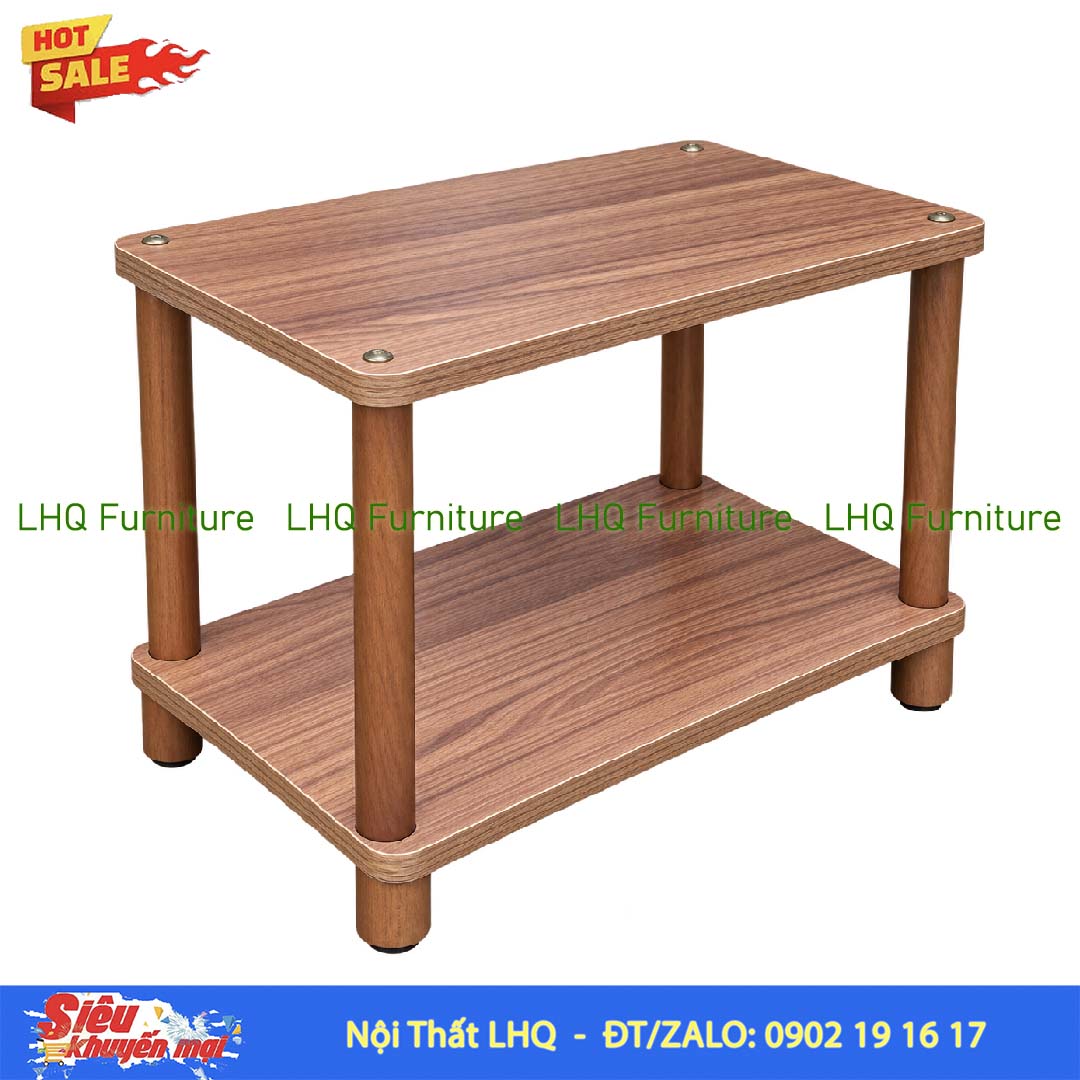 Kệ trang trí 2 tầng rộng 60cm – Mặt MDF Melamin
