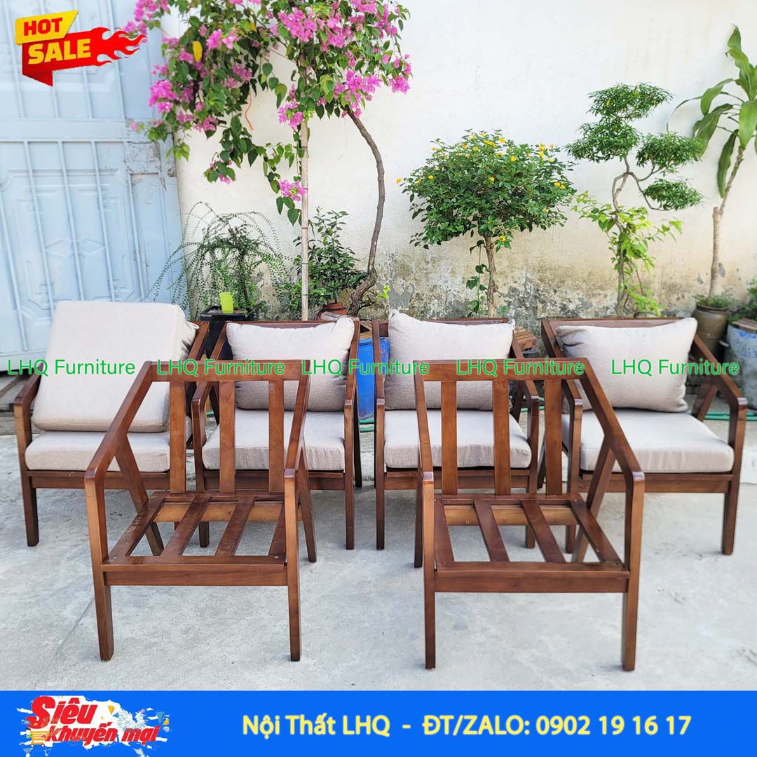 Ghế Sofa Đơn Nakata Gỗ Cao Su – Thiết Kế Hiện Đại, Tháo Ráp Tiện Lợi