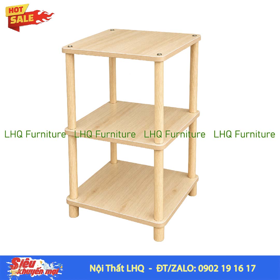 Kệ trang trí vuông 3 tầng 40x40cm – Tăng không gian trưng bày, tối ưu diện tích