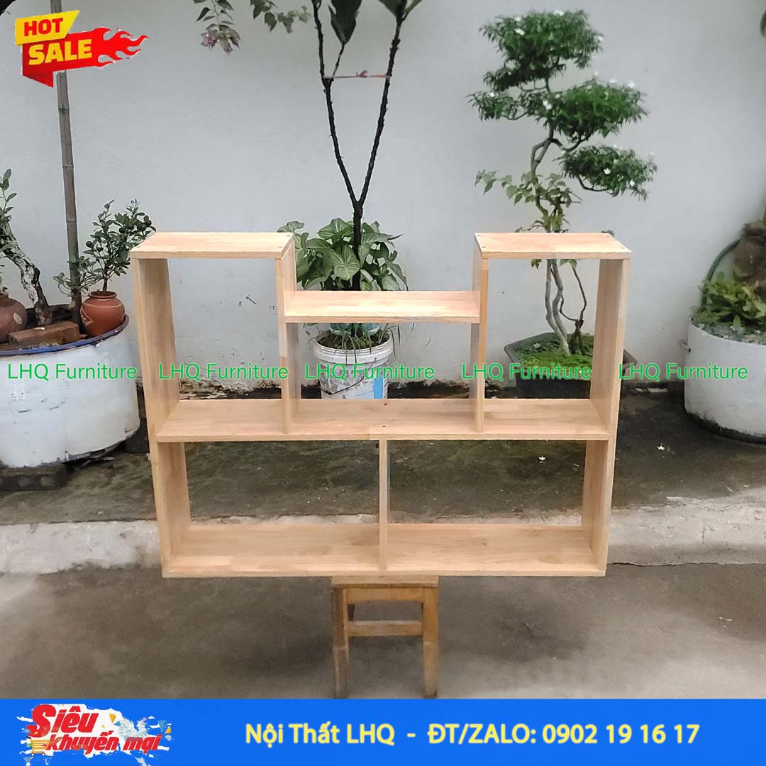 Kệ Treo Tường Chữ U Rộng 1m Gỗ Tự Nhiên Đẹp
