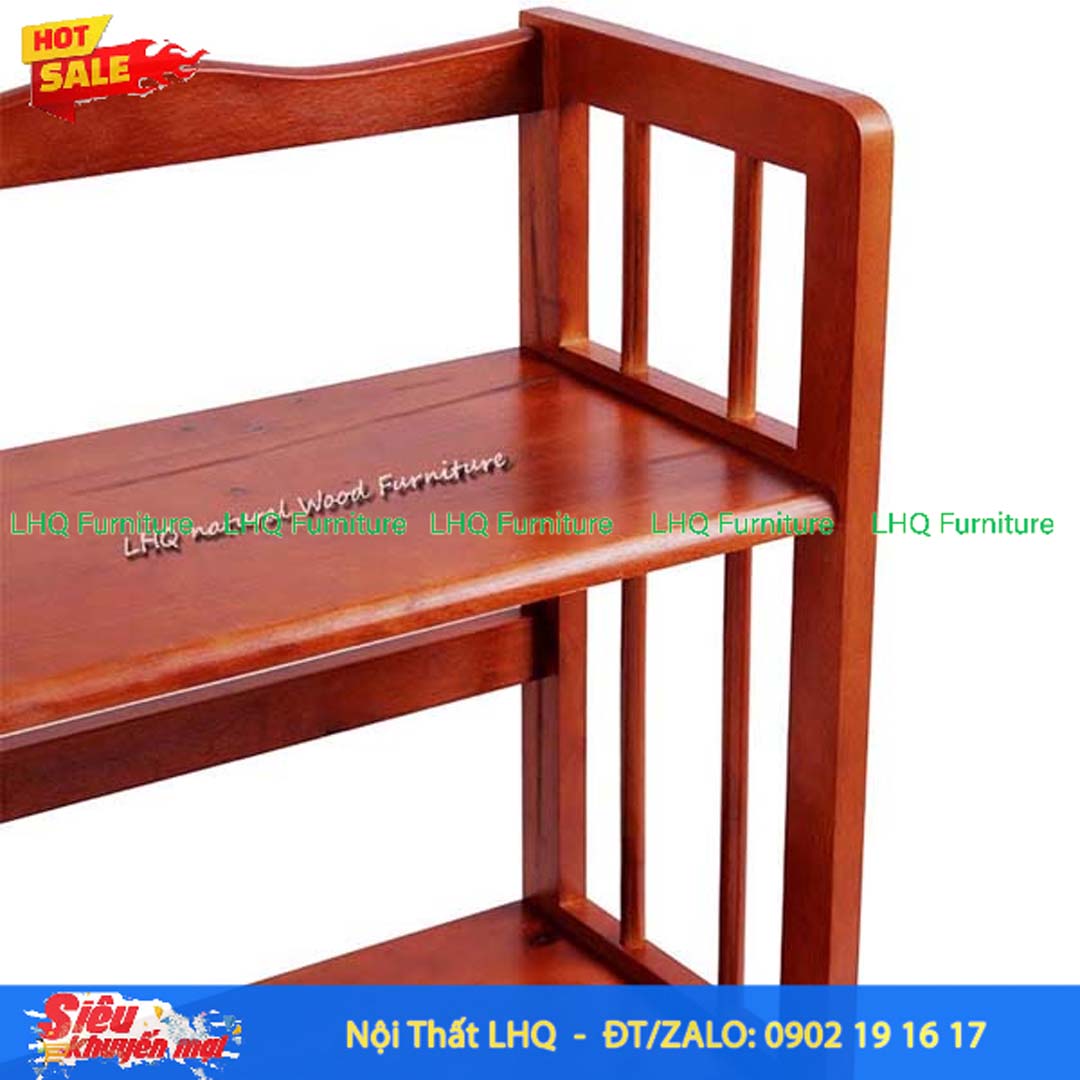 Kệ Sách 3 Tầng 40cm Gỗ Cao Su – Giải Pháp Lưu Trữ Gọn Gàng Cho Mọi Không Gian
