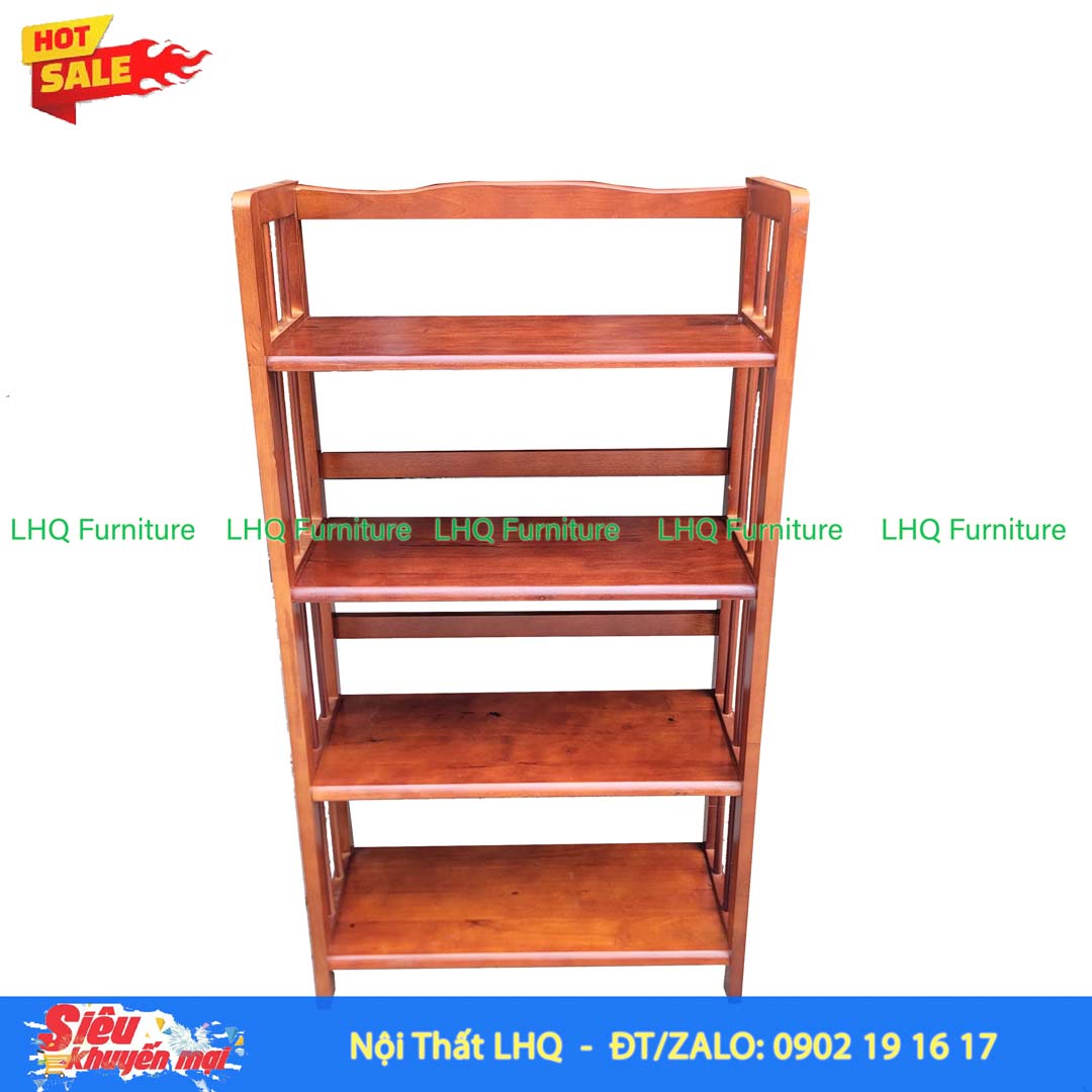 Kệ Sách Gỗ 4 Tầng Rộng 50cm – Thiết Kế Chắc Chắn, Tiện Nghi Cho Mọi Không Gian