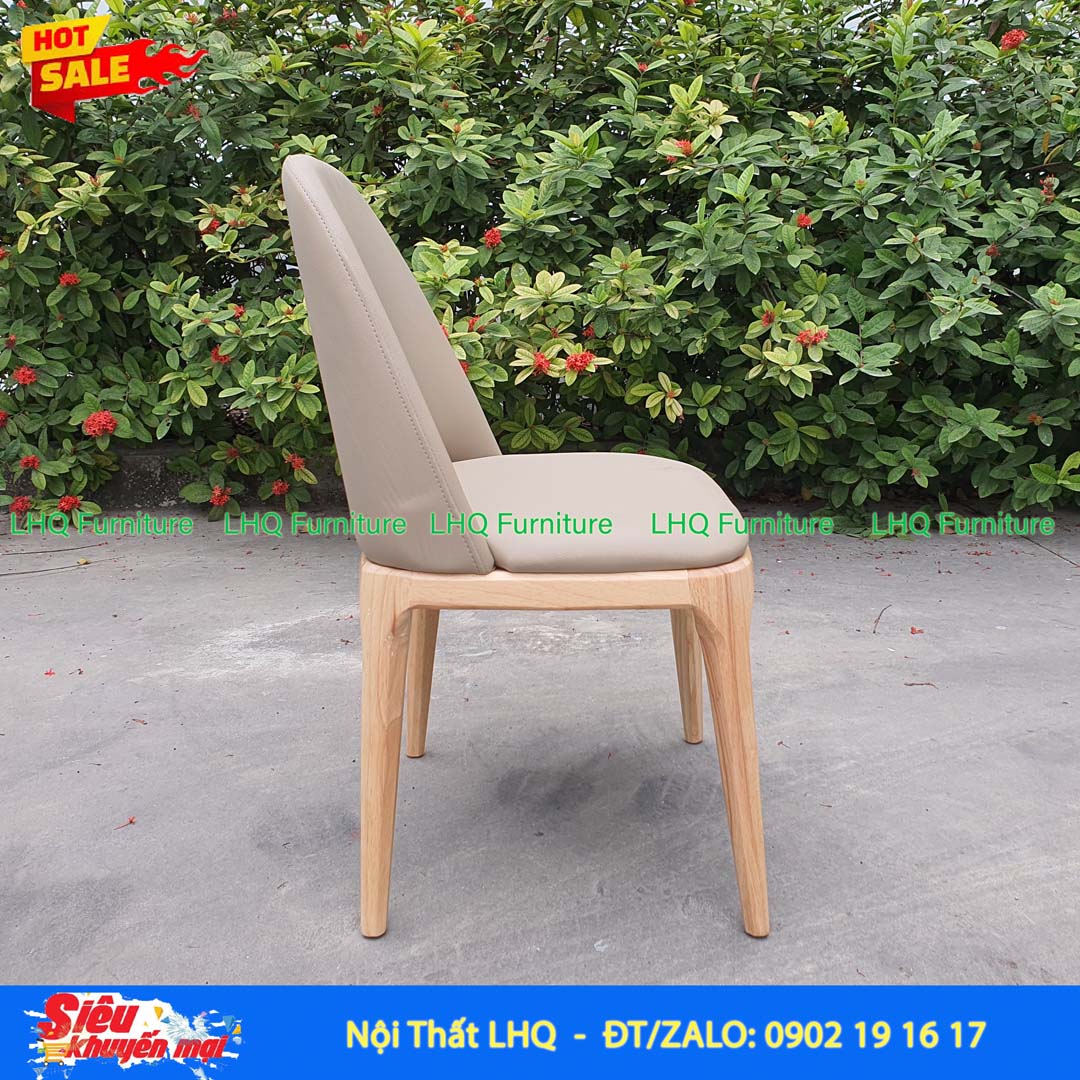 Bộ Bàn Ăn Grace 04 gỗ cao su tự nhiên hiện đại