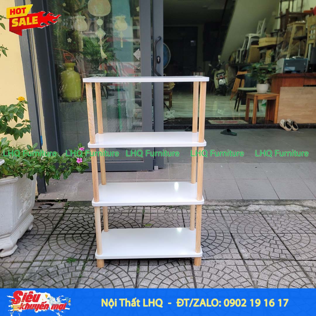 Kệ Trang Trí 4 Tầng Siêu Rộng 70cm – MDF Melamin