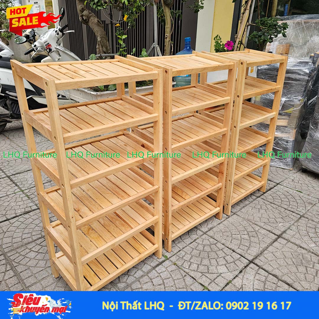 Kệ Để Giày Dép Gỗ 6 Tầng Rộng 45cm | Nội Thất LHQ