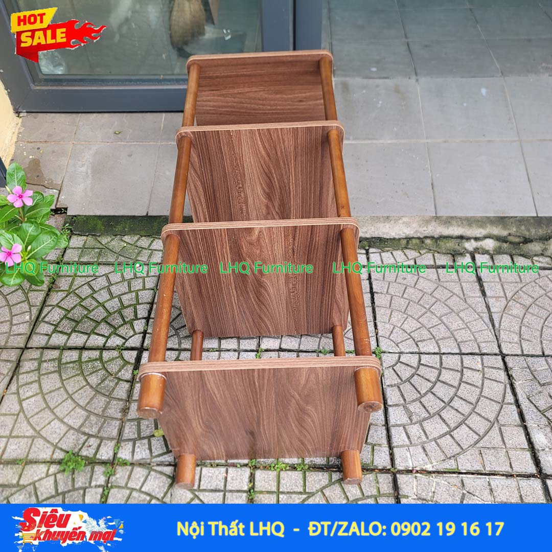 Kệ trang trí vuông 4 tầng 40x40cm – Tận dụng chiều cao, mở rộng không gian lưu trữ
