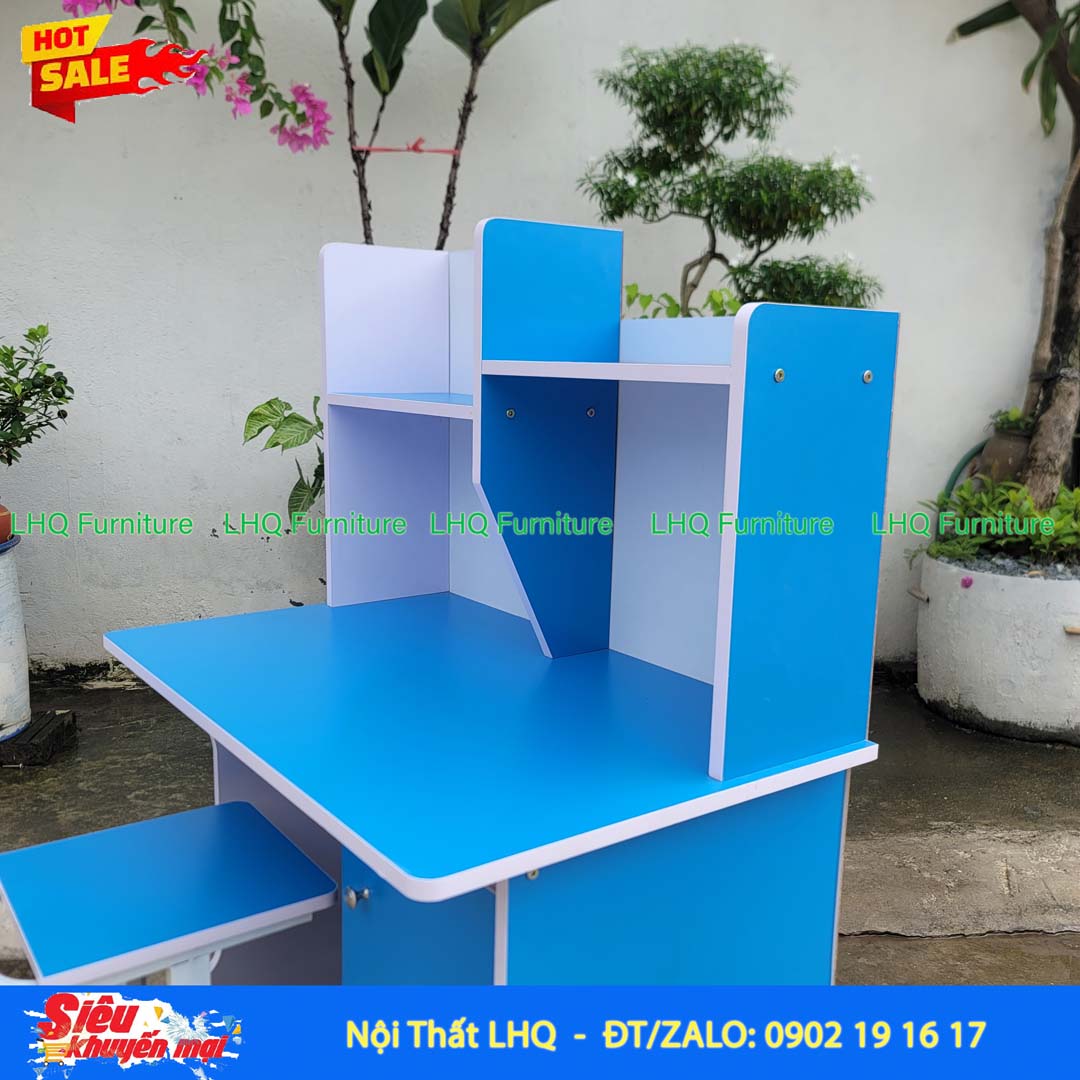 Bộ bàn học sinh nhí – Gỗ MDF, thiết kế tháo lắp tiện lợi