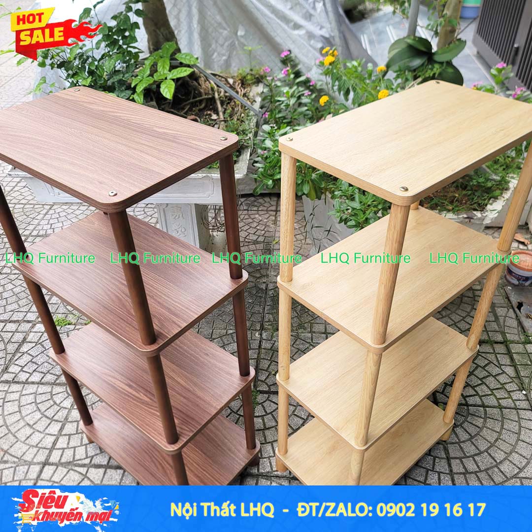 Kệ trang trí 4 tầng 50x30x101cm – Tăng không gian lưu trữ theo chiều cao