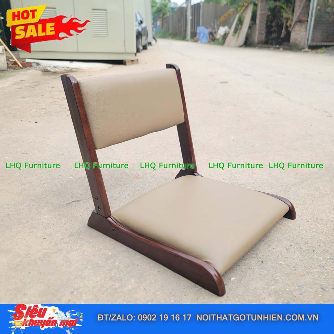 Ghế Ngồi Bệt Gỗ Cao Su Gấp Gọn Đẹp, Giá Tốt | Nội Thất LHQ