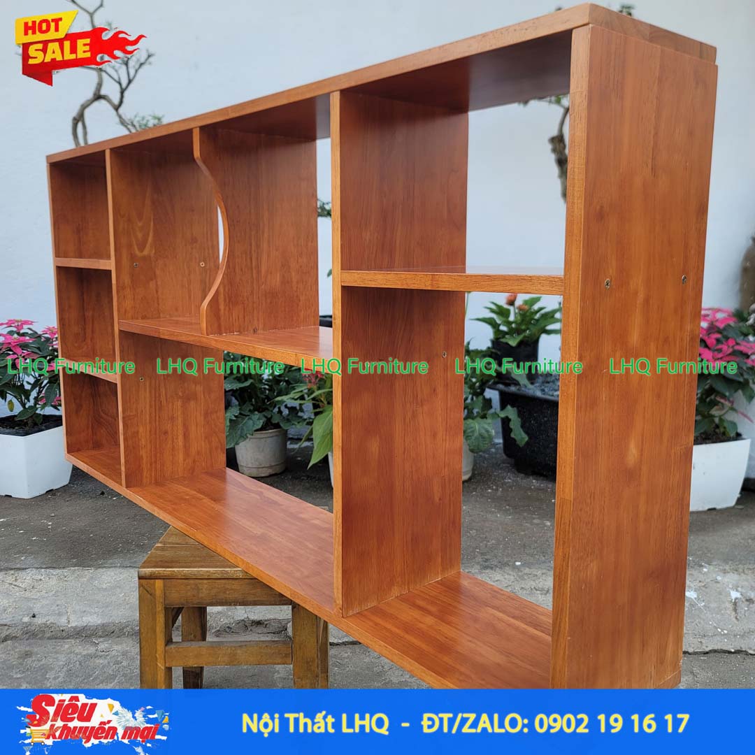 Kệ Treo Tường Rộng 1m2 Gỗ Cao Su – GST1m2