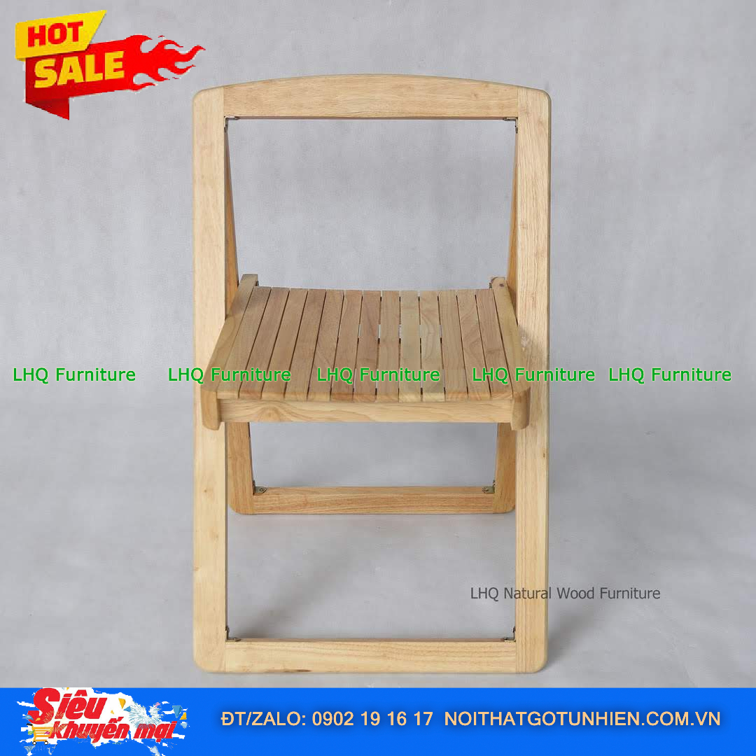 Ghế Gấp Gỗ Cao Su – Gấp Gọn Tiện Lợi, Bền Đẹp Cho Mọi Không Gian