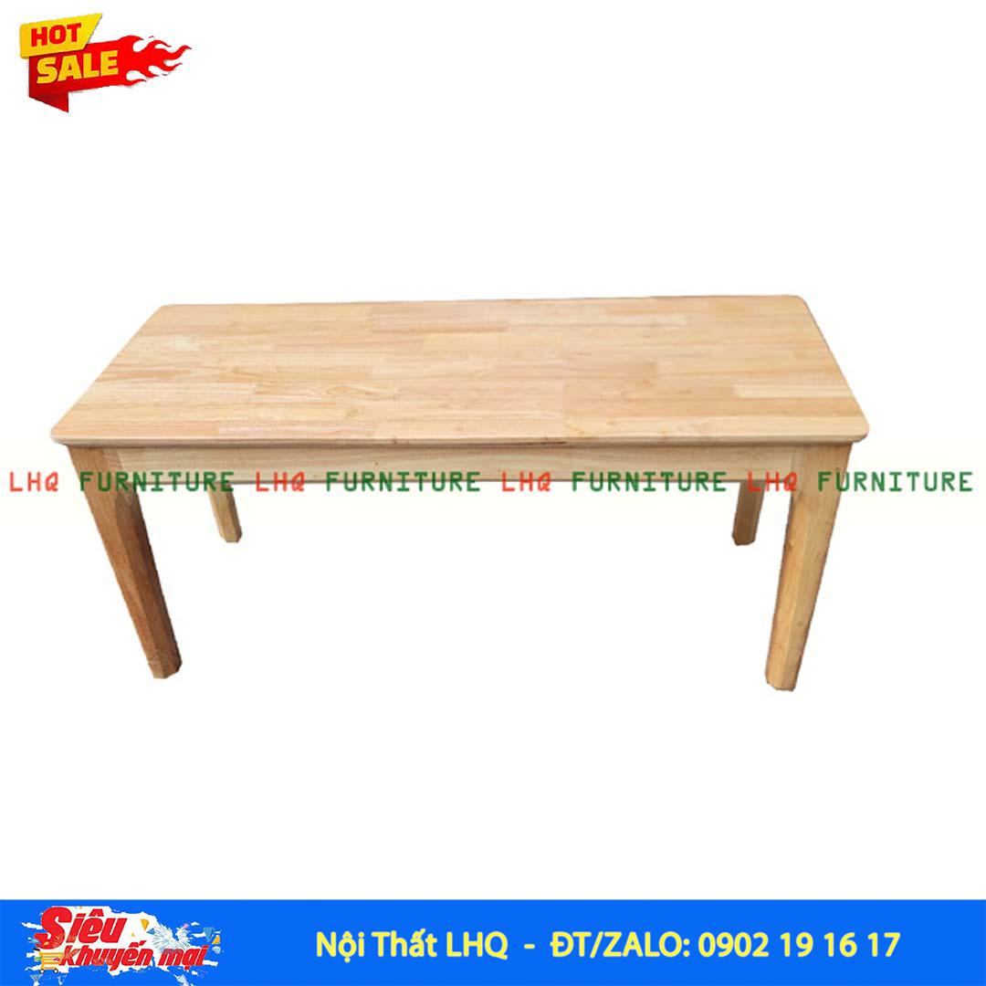 Ghế Bench Mặt Gỗ Cao Su 100cm | LHQ Furniture