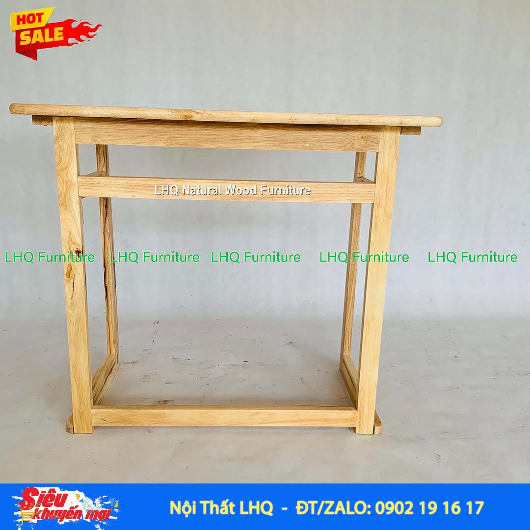 Bàn Học Sinh Gấp Gỗ Cao Su | Gấp Gọn Tiện Lợi, Bền Đẹp