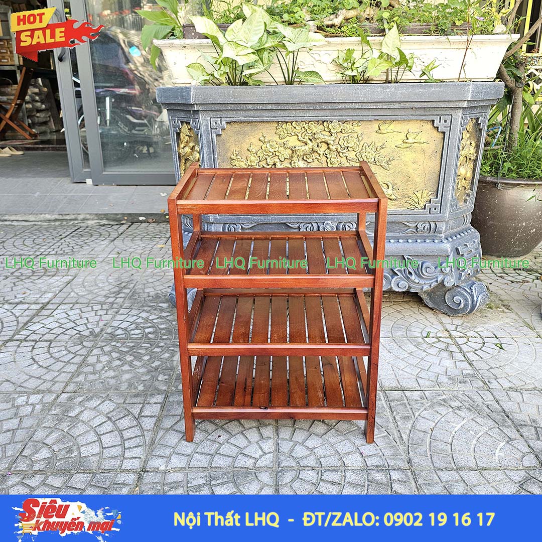 Kệ Để Giày Dép Gỗ 4 Tầng Rộng 45cm | Nội Thất LHQ