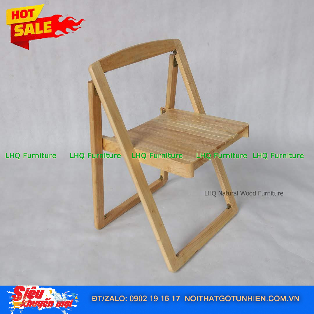 Ghế Gấp Gỗ Cao Su – Gấp Gọn Tiện Lợi, Bền Đẹp Cho Mọi Không Gian