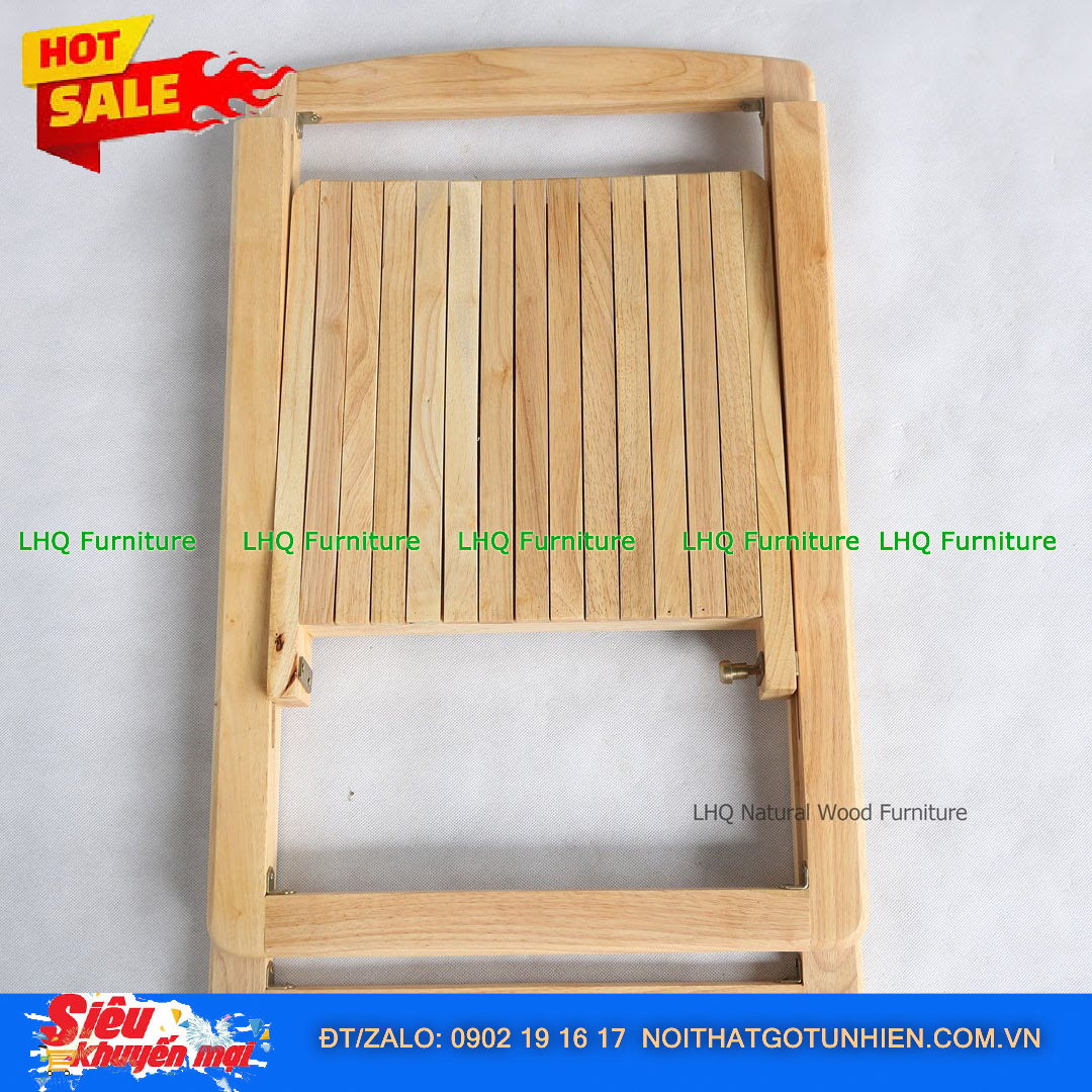 Ghế Gấp Gỗ Cao Su – Gấp Gọn Tiện Lợi, Bền Đẹp Cho Mọi Không Gian
