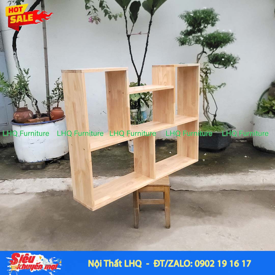 Kệ Treo Tường Chữ U Rộng 1m Gỗ Tự Nhiên Đẹp