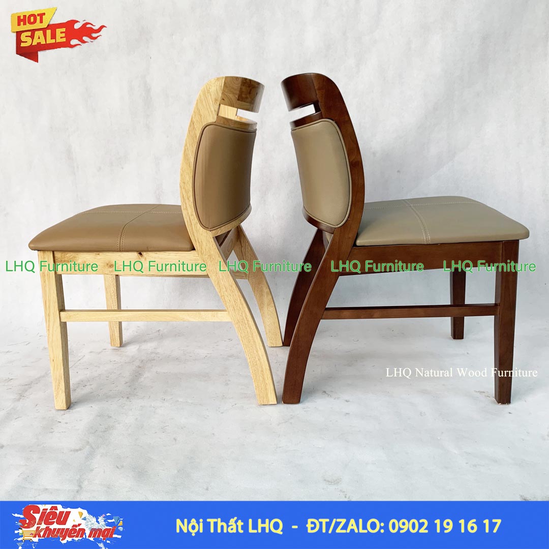 Bộ bàn ghế ăn Ashley 6 chỗ ngồi gỗ cao su
