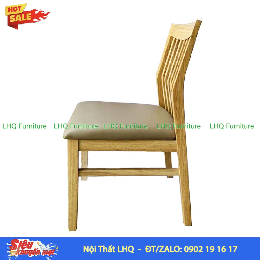 Bộ Bàn Ghế Ăn Bingo 4 Ghế Gỗ Cao Su Tự Nhiên