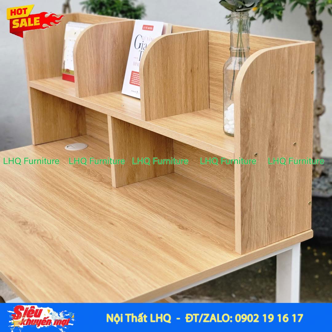 Bàn Giá Sách U Thấp 1m MDF Khung Sắt | Nội Thất LHQ
