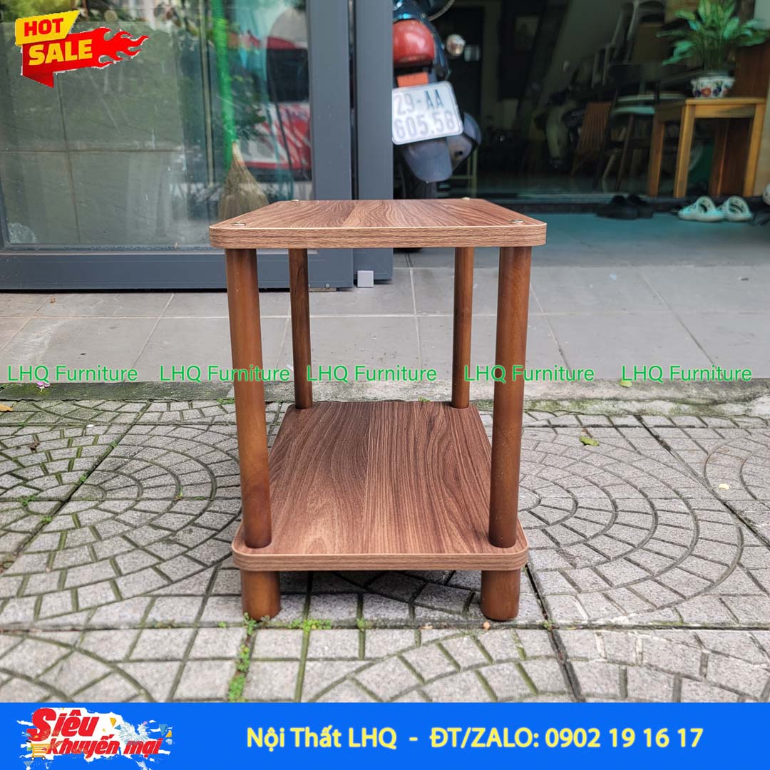 Kệ trang trí 2 tầng rộng 60cm – Mặt MDF Melamin