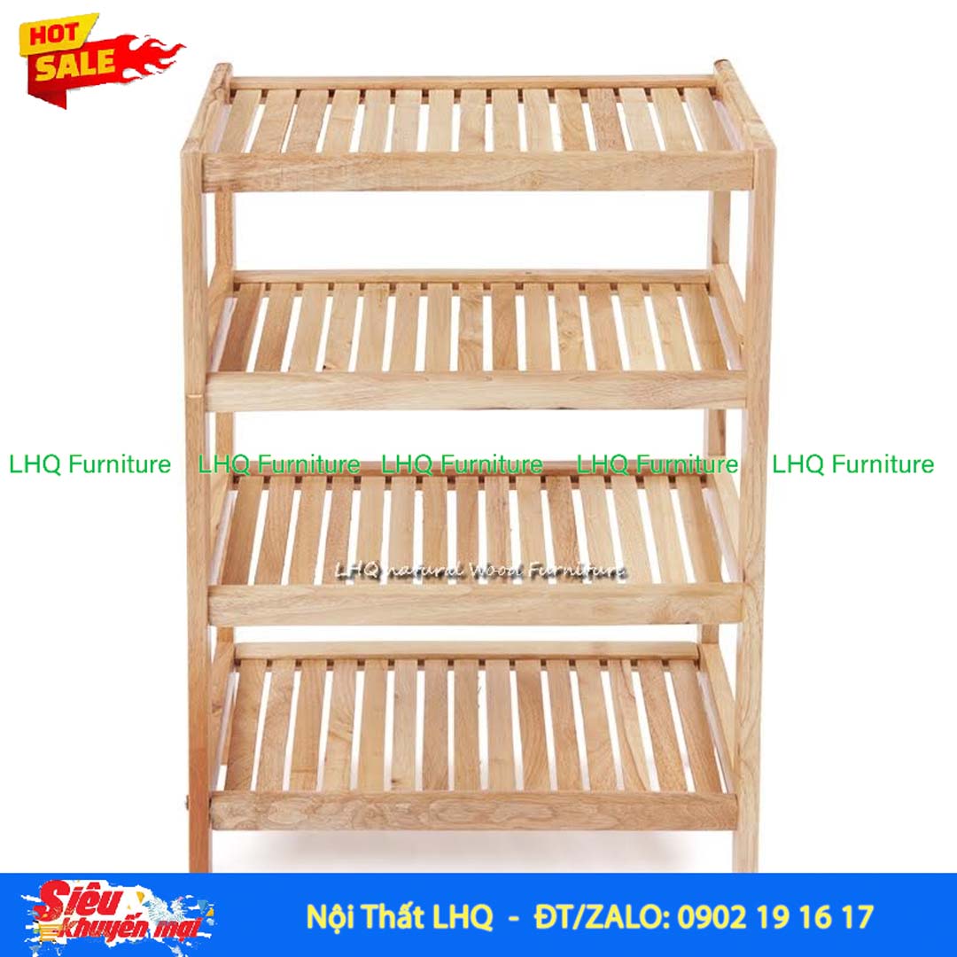 Kệ Để Giày Dép Gỗ 4 Tầng Rộng 45cm | Nội Thất LHQ