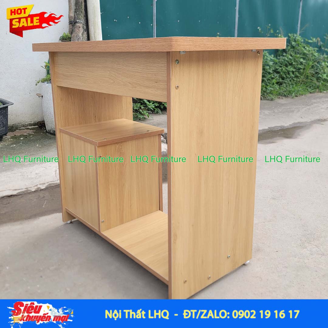 Bàn vi tính rộng 80 – Gỗ MDF, thiết kế tháo ráp tiện lợi