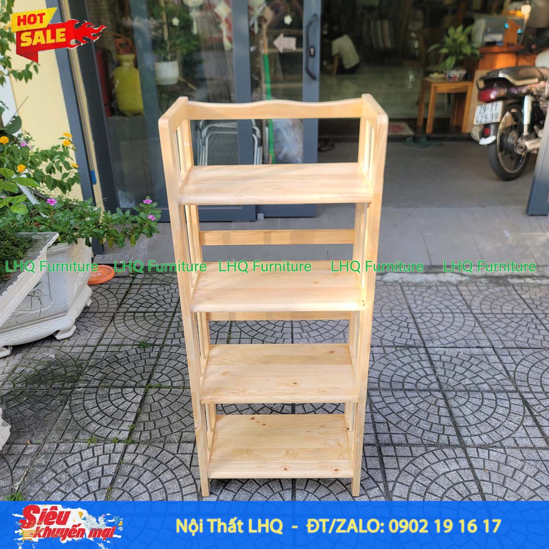 Kệ Sách Gỗ 4 Tầng Rộng 40cm – Giải Pháp Lưu Trữ Gọn Gàng Cho Mọi Không Gian