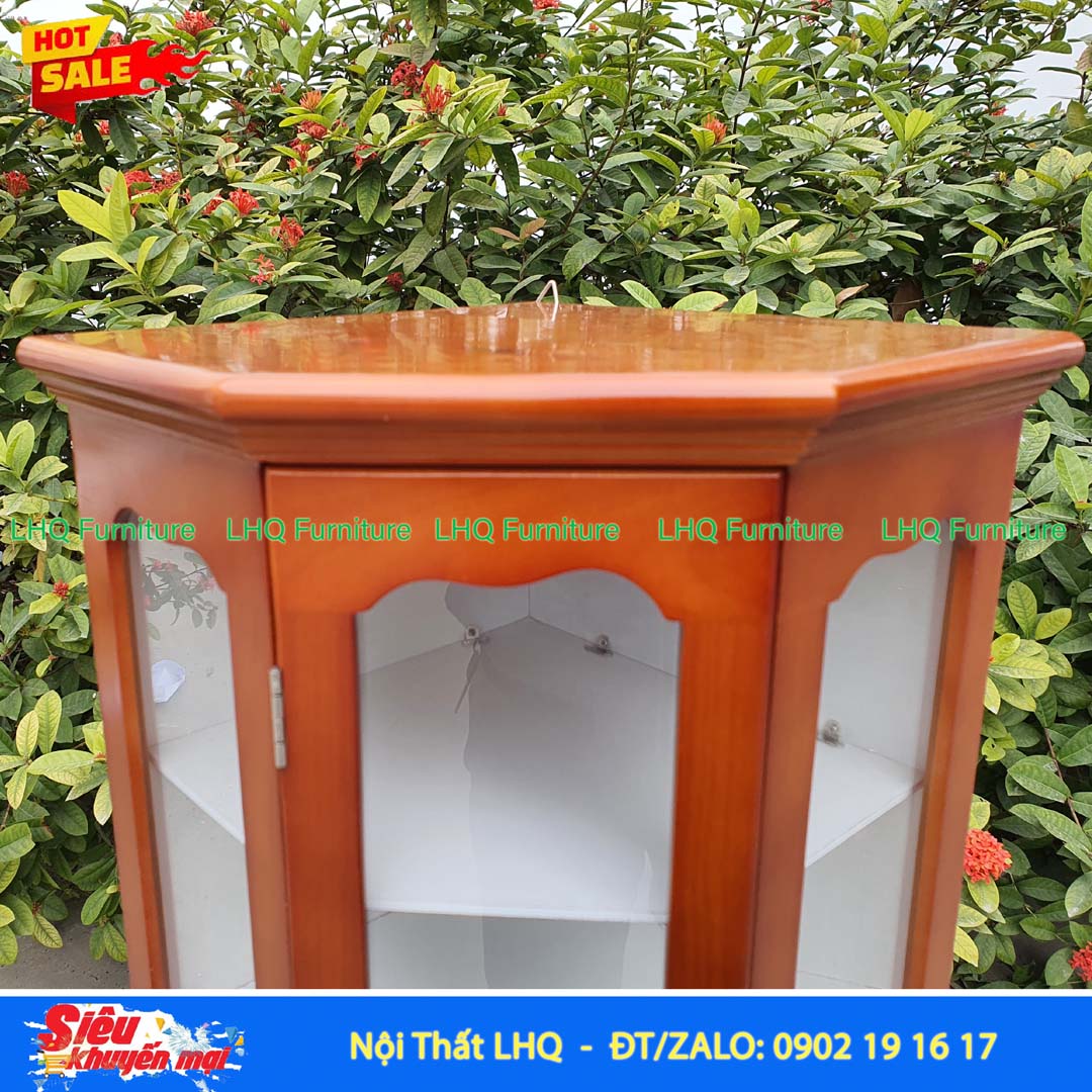 Tủ Thuốc Góc Gỗ Thông 3 Tầng Nhỏ Gọn | Nội Thất LHQ