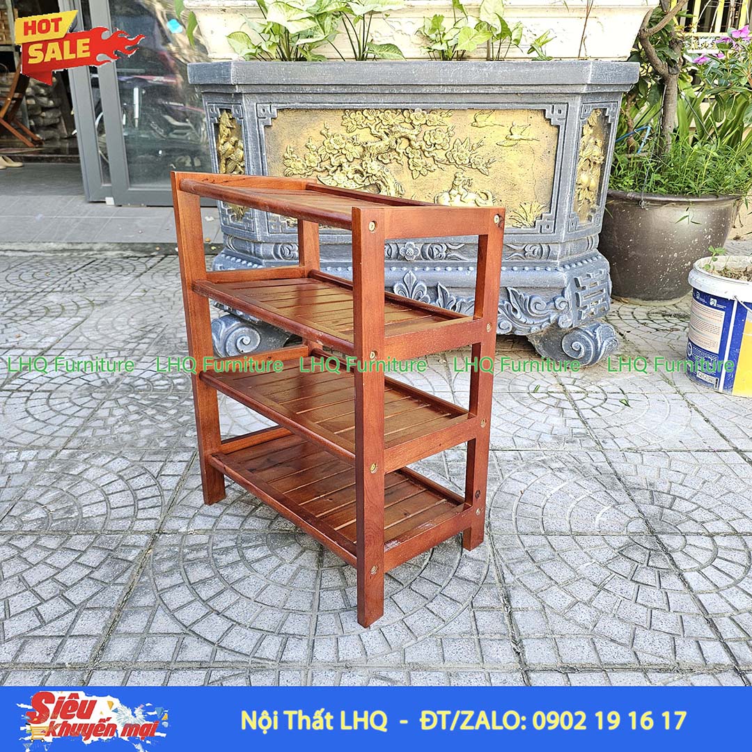 Kệ Để Giày Dép Gỗ 4 Tầng Rộng 45cm | Nội Thất LHQ