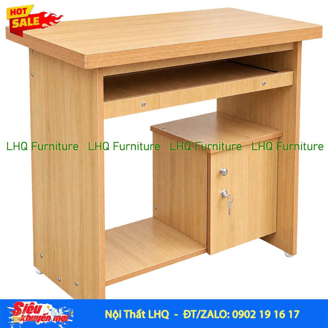 Bàn vi tính rộng 80 – Gỗ MDF, thiết kế tháo ráp tiện lợi