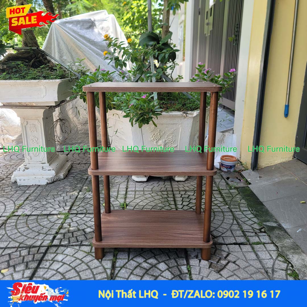 Kệ trang trí 3 tầng siêu rộng 70cm – MDF Melamin