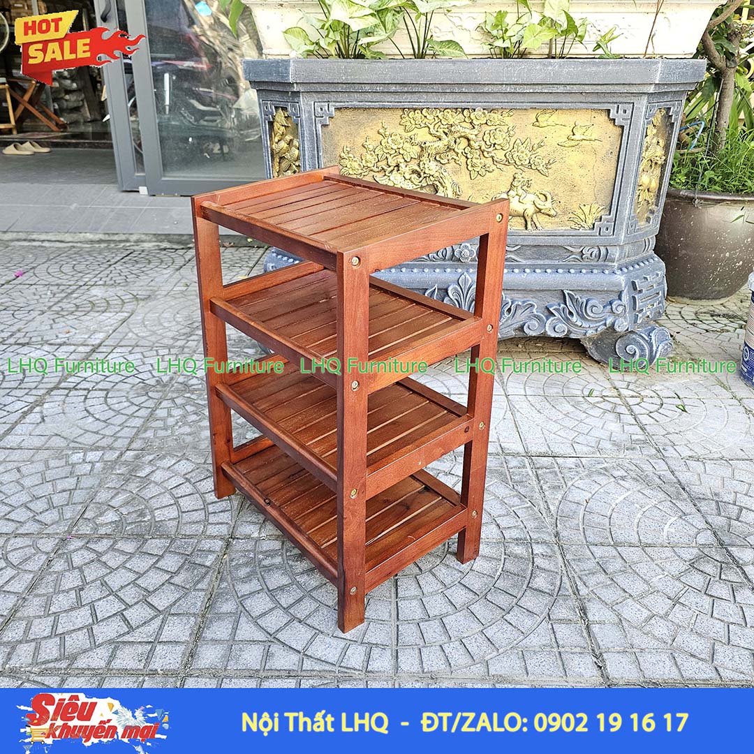 Kệ Để Giày Dép Gỗ 4 Tầng Rộng 45cm | Nội Thất LHQ