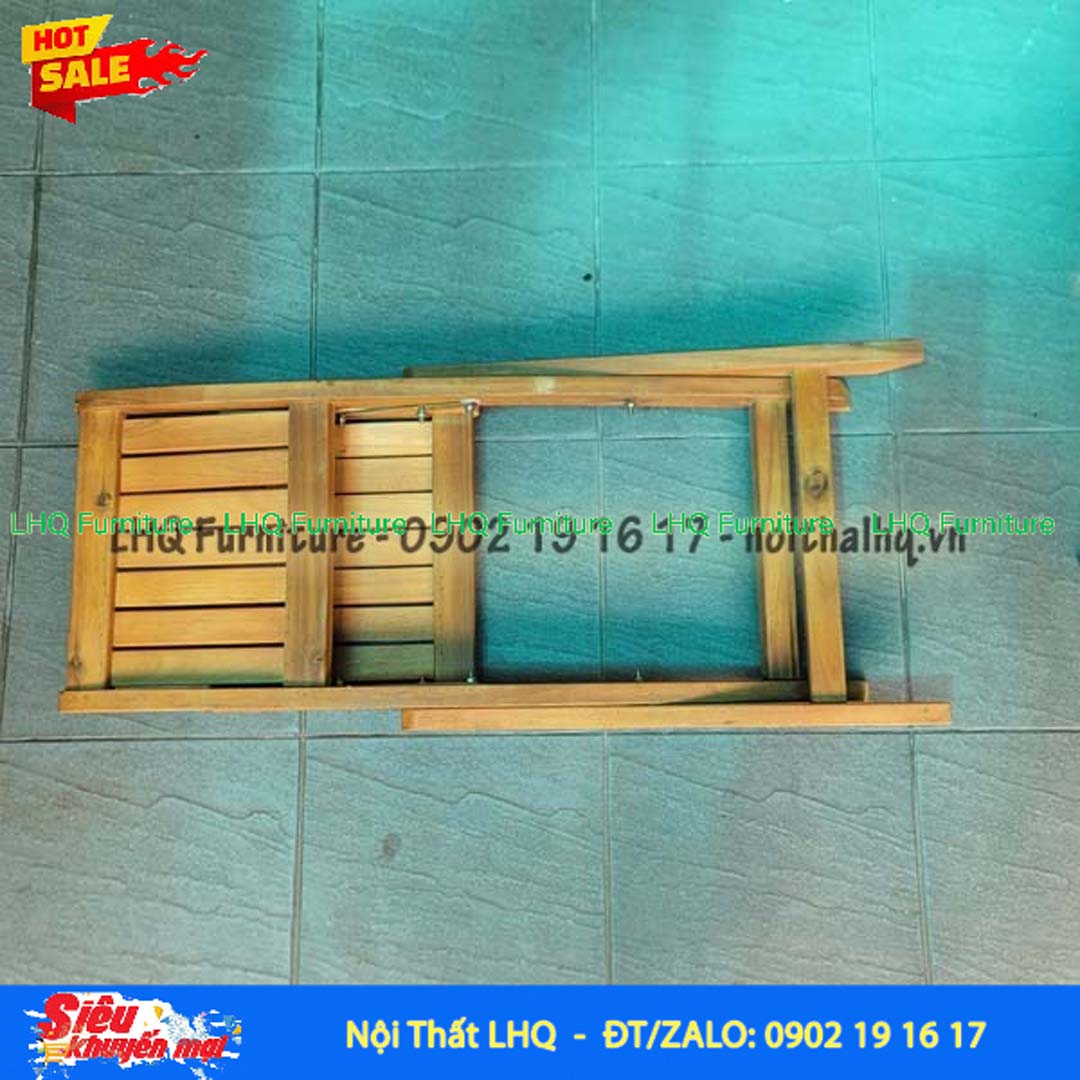 Ghế Cafe Mini Gỗ Tràm Gấp Ngược | Nội Thất LHQ