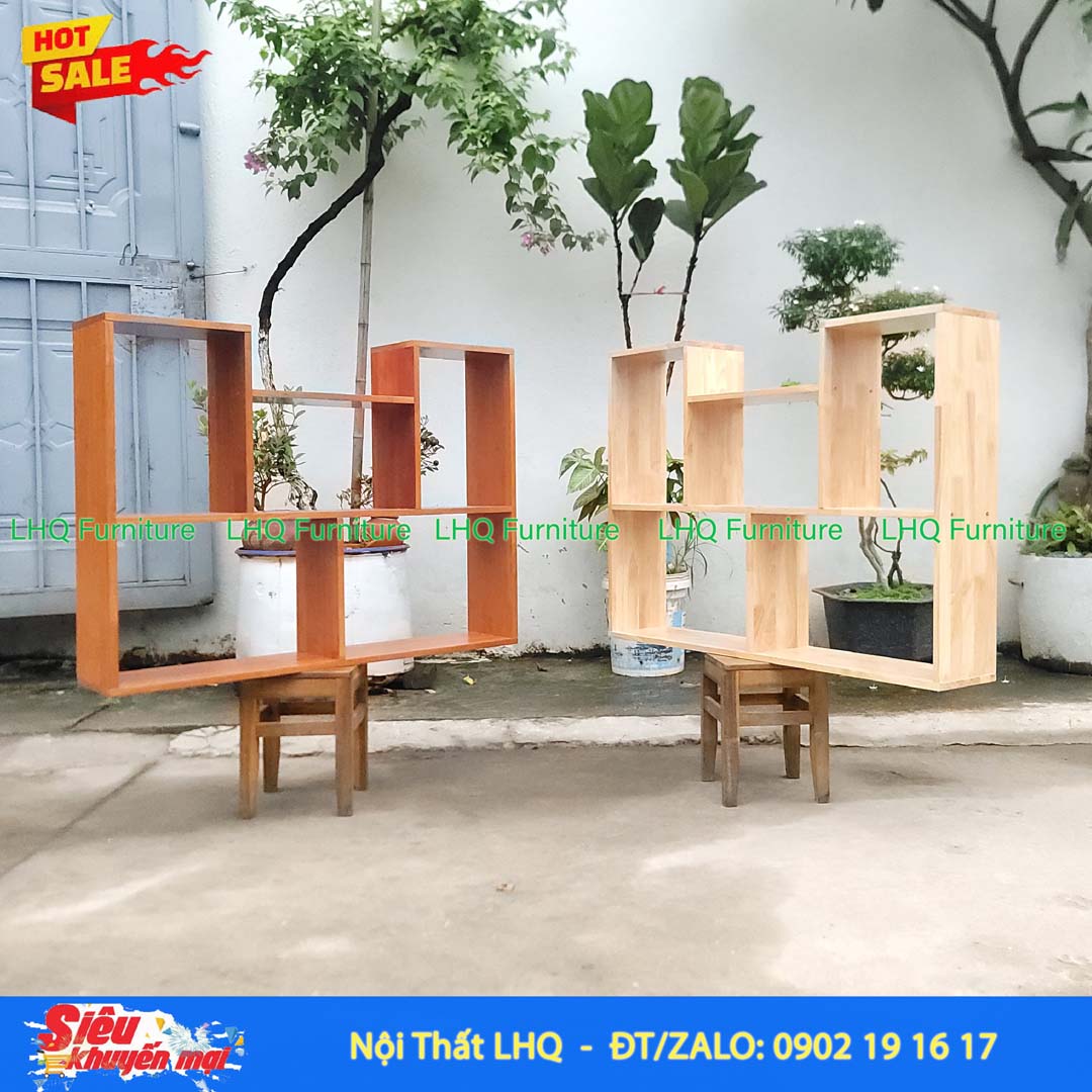 Kệ Treo Tường Chữ U Rộng 1m Gỗ Tự Nhiên Đẹp