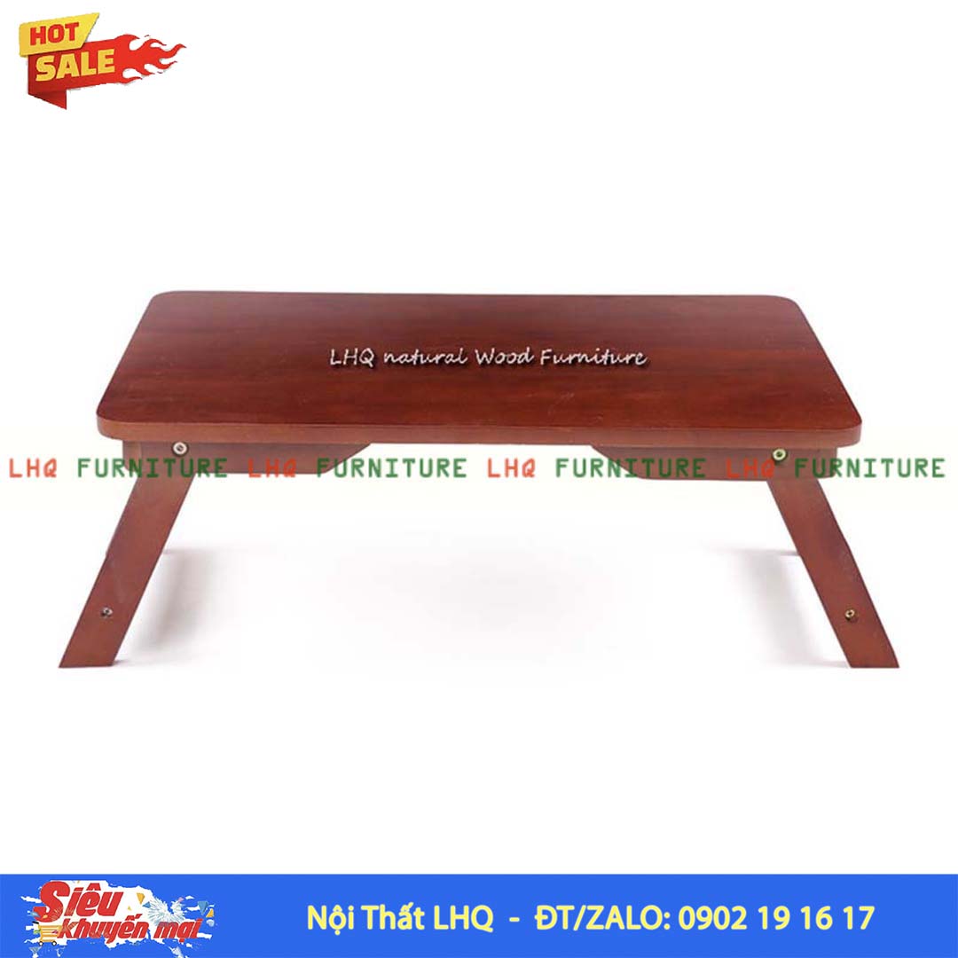 Bàn Trà Nhật Chân Thang BCTH57 – Bàn Gỗ Cao Su Gấp Gọn