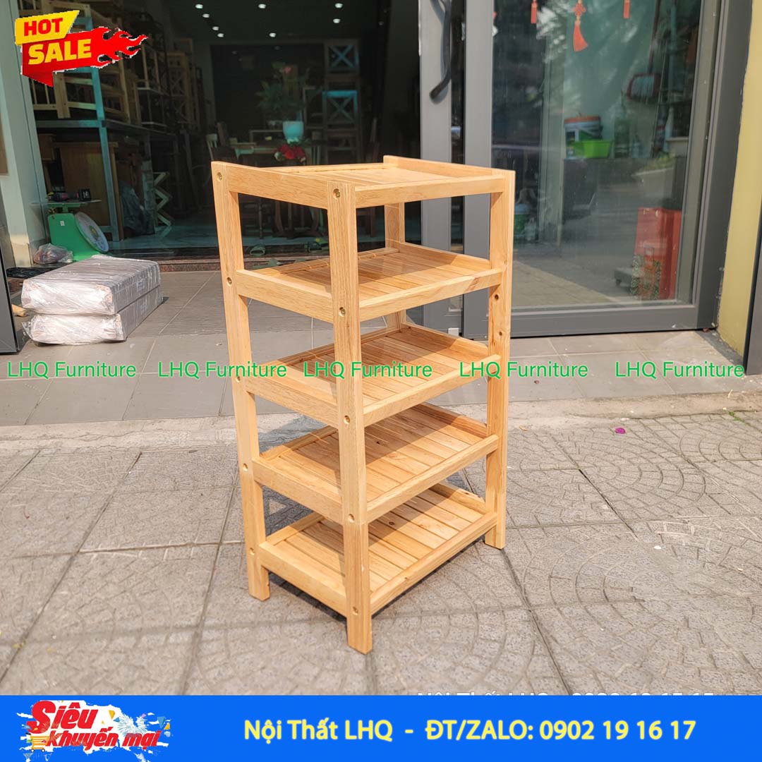 Kệ Để Giày Dép Gỗ 5 Tầng Rộng 45cm | Nội Thất LHQ