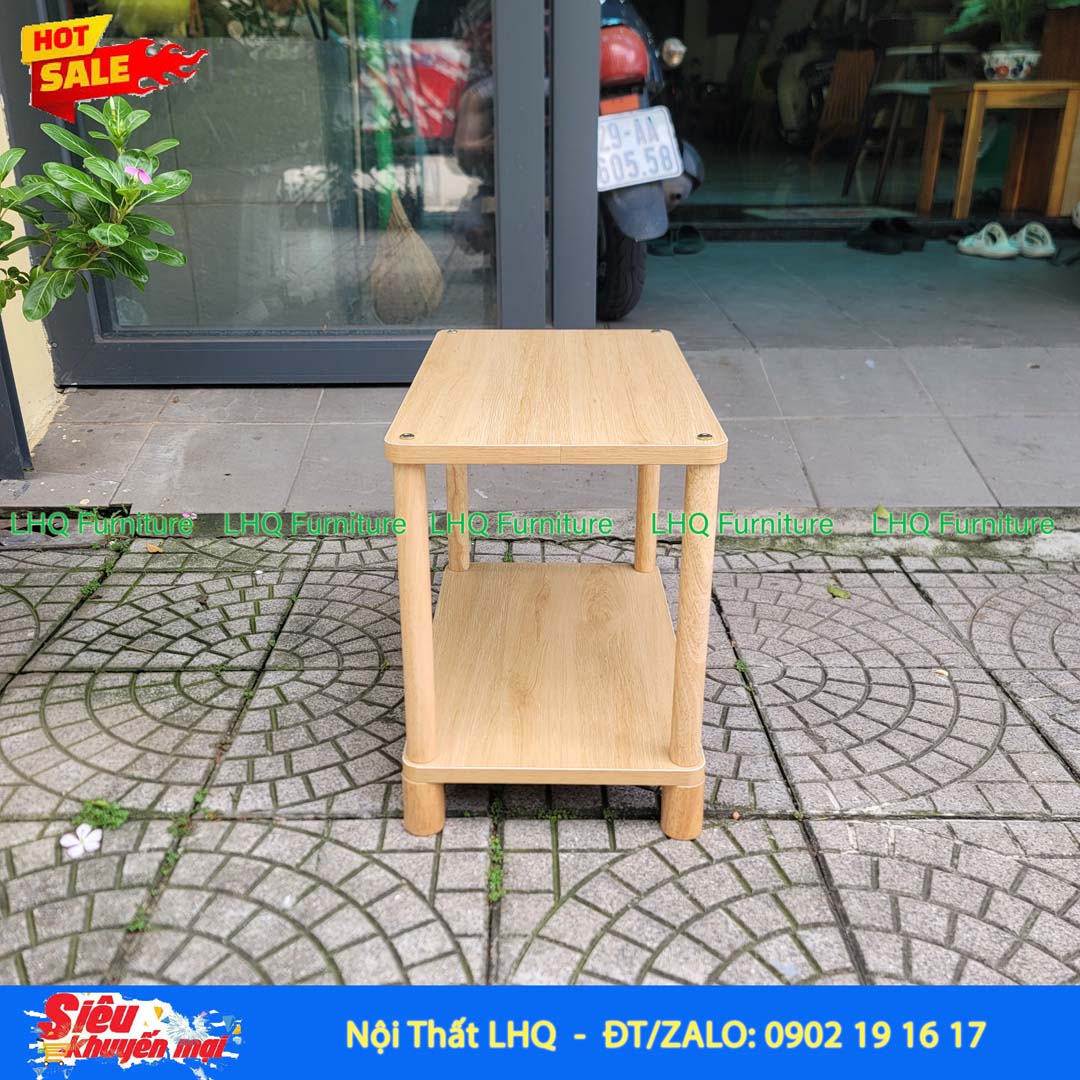 Kệ trang trí 2 tầng rộng 60cm – Mặt MDF Melamin