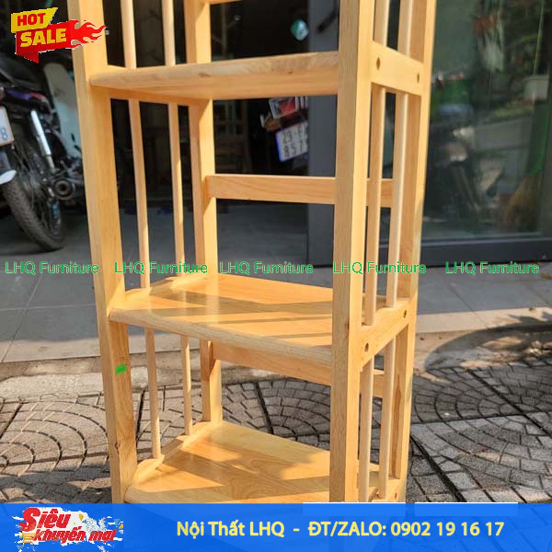 Kệ Sách 3 Tầng 40cm Gỗ Cao Su – Giải Pháp Lưu Trữ Gọn Gàng Cho Mọi Không Gian