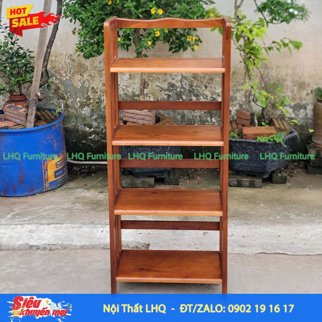 Kệ Sách Gỗ 4 Tầng Rộng 40cm – Giải Pháp Lưu Trữ Gọn Gàng Cho Mọi Không Gian
